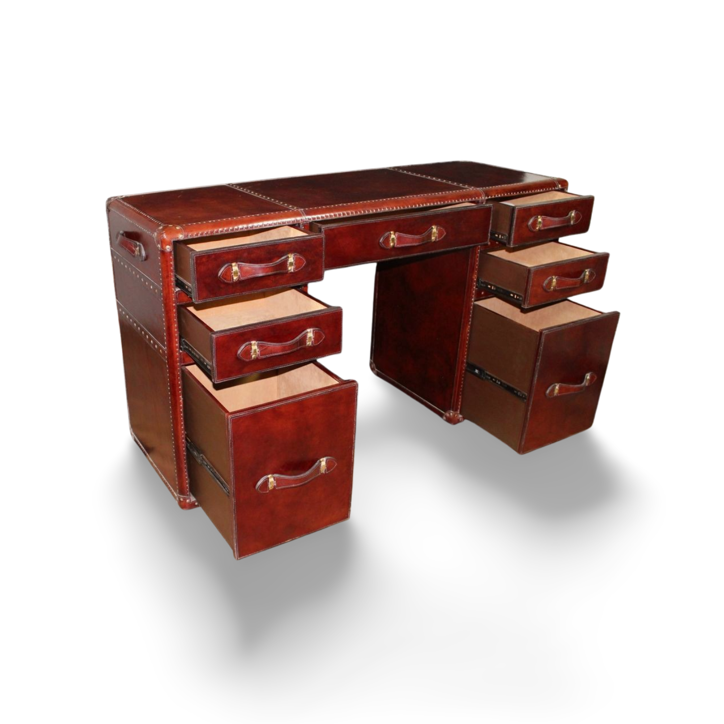 Leather Working Desk and Study Table