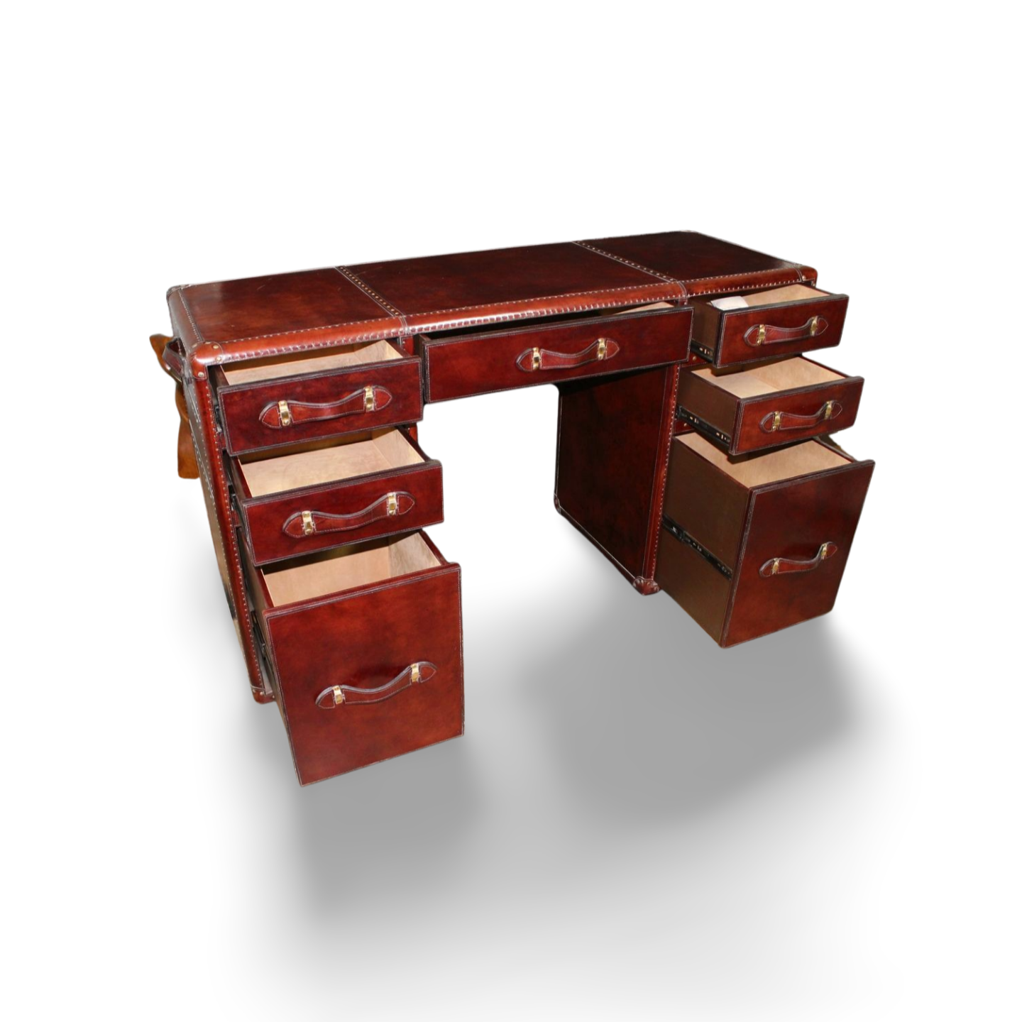 Leather Working Desk and Study Table