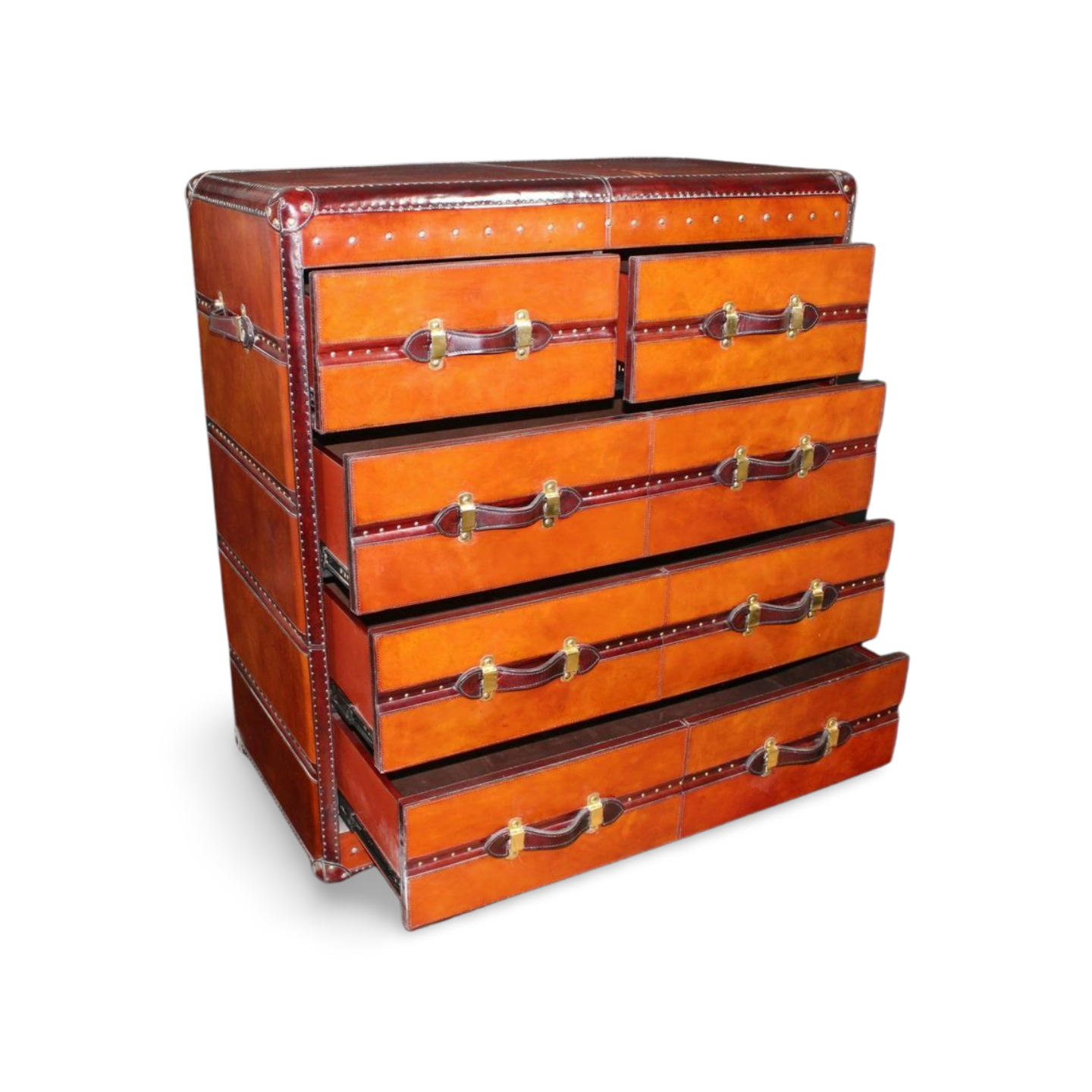 Leather Cabinet & Chest of Drawers