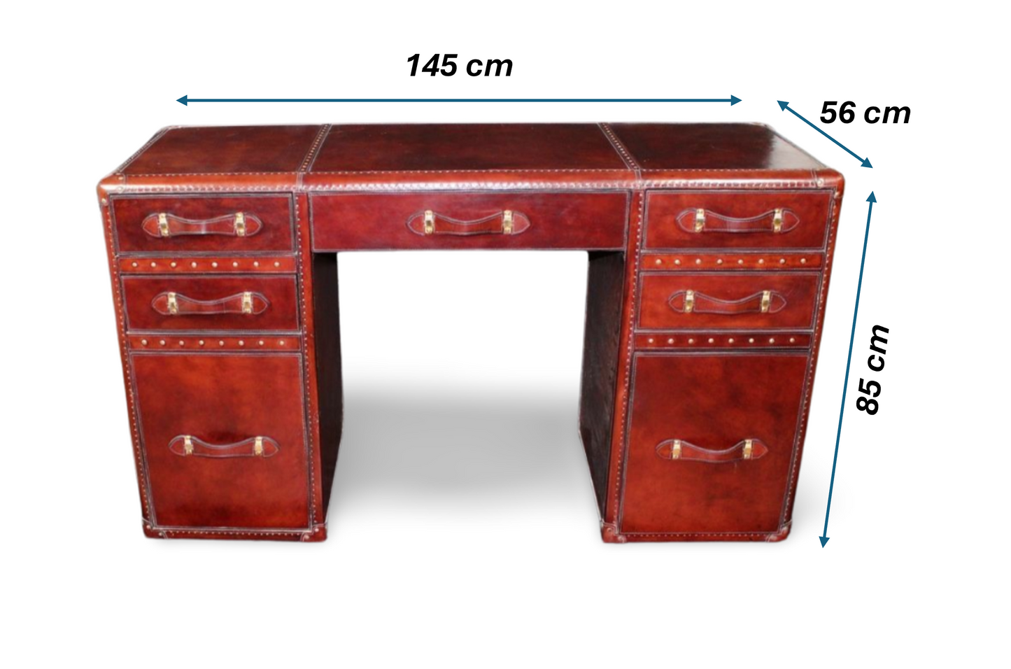 Leather Working Desk and Study Table