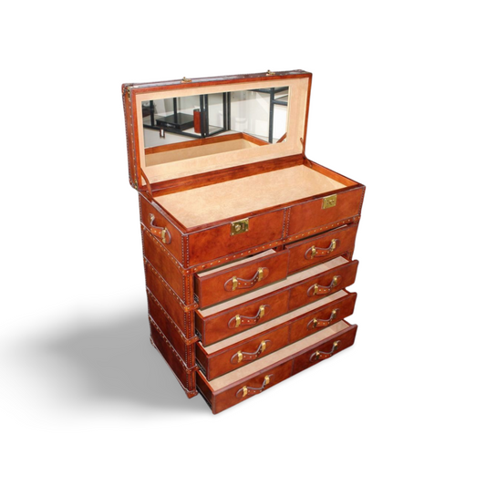 Leather finish Dresser