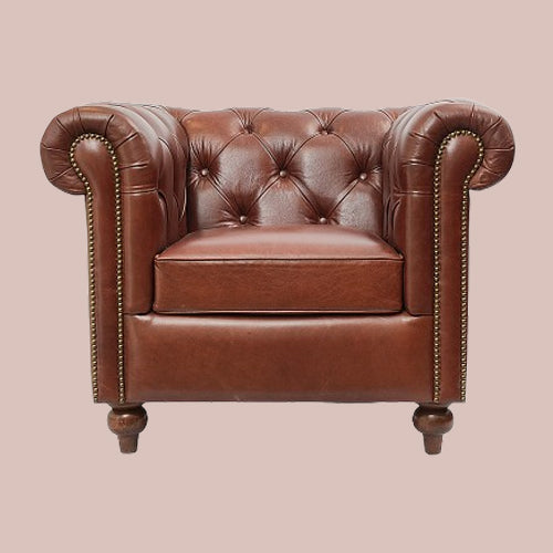 Premium Leather Chair - Charles Churchill Chair