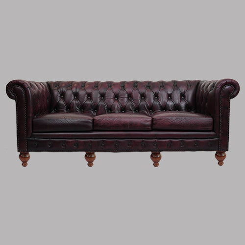 Leather 3 seater Sofa - Chesterfield